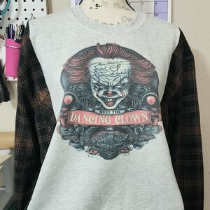 Upcycled Overside Horror Sweatshirt